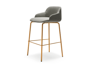 DEEP - Barstool with footrest by Quinti Sedute - view 3